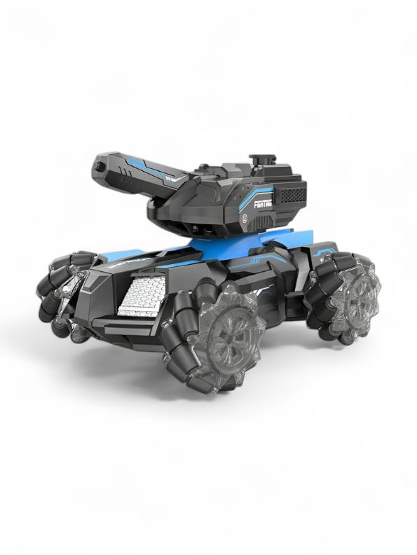 Army Amphibious RC Tank Toy – 360° Remote Control Vehicle Water Spray Shooting Kids.