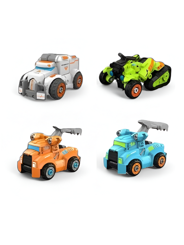 Wheel Warriors Pack – 4-Pack Vehicles Set | Toy Cars for Kids, Collectors & Gift Idea LMI12587.