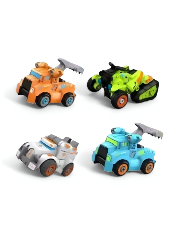Wheel Warriors Pack – 4-Pack Vehicles Set | Toy Cars for Kids, Collectors & Gift Idea LMI12587.