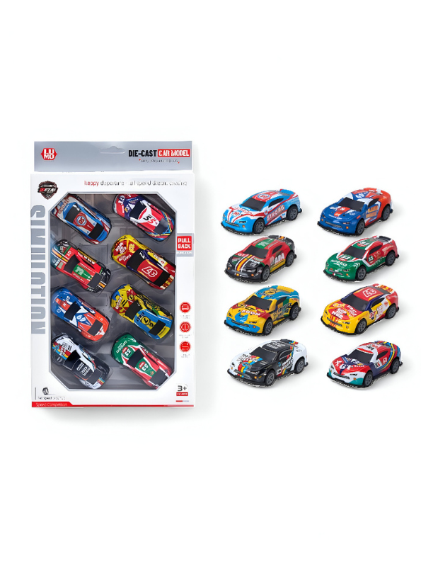WheelZone – 8-Car Pack for Kids, Collectible Set for Boys & Girls LMI15188.