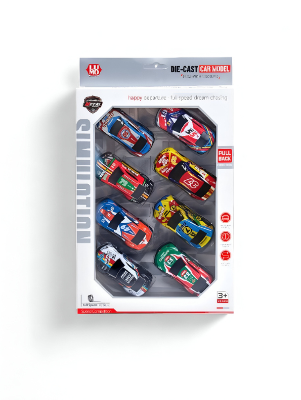 WheelZone – 8-Car Pack for Kids, Collectible Set for Boys & Girls LMI15188.