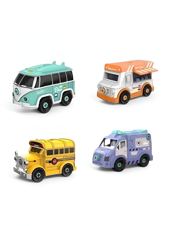 Wheelix – Bus, Train, Van & Ice Cream Truck Pack LMI14890.
