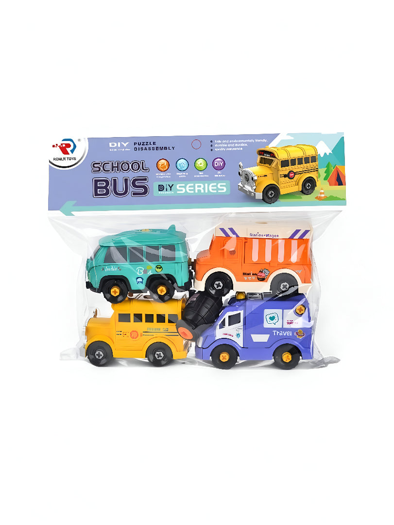 Wheelix – Bus, Train, Van & Ice Cream Truck Pack LMI14890.