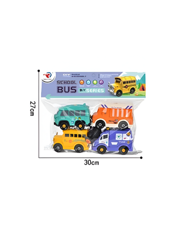 Wheelix – Bus, Train, Van & Ice Cream Truck Pack LMI14890.