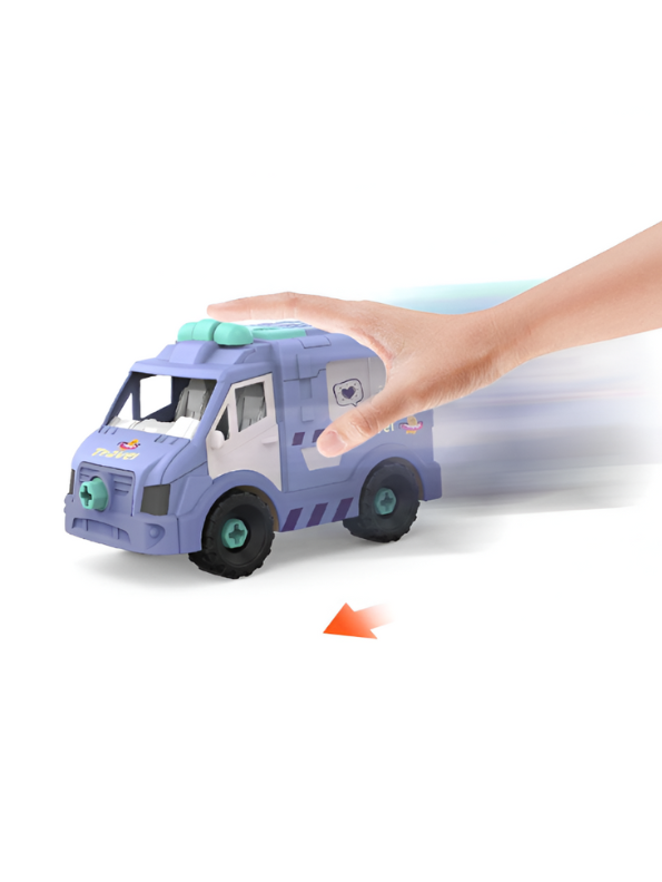 Wheelix – Bus, Train, Van & Ice Cream Truck Pack LMI14890.