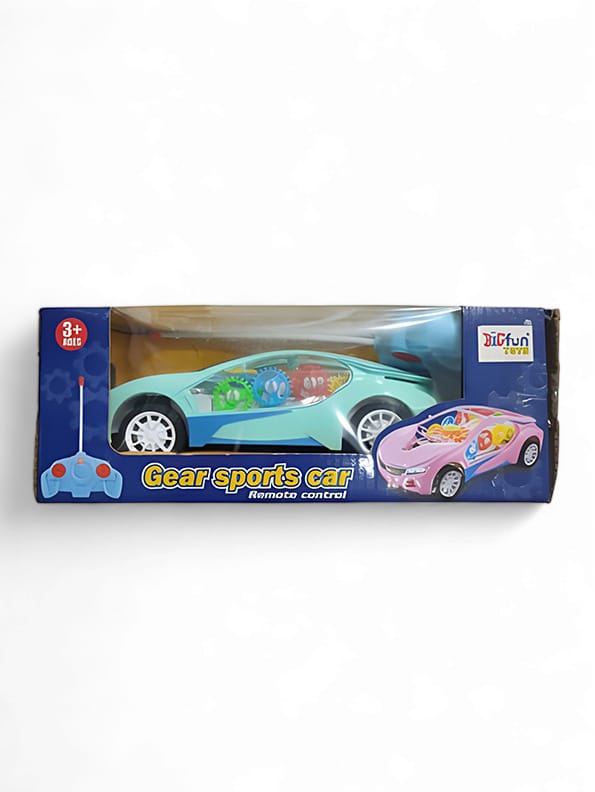 Wheels Remote Control Car Flash Lights, Sound Effect For Kids - Green (L-99) - Toyloft