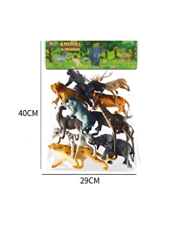 Wild Animal Figures Toy Set – Plastic Jungle Safari Animal Toys LMI16305.