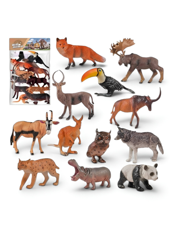 Wild Forest Animal Figures Toy Set LMI13898.