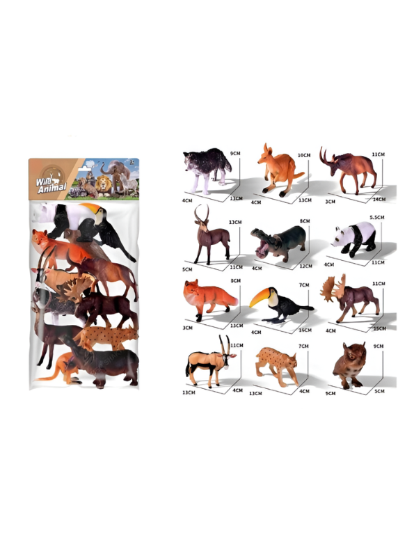 Wild Forest Animal Figures Toy Set LMI13898.