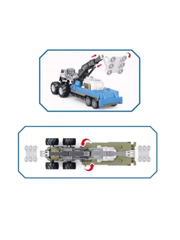 Blue - Xtreme Friction – Alloy Inertial Vehicle with Dynamic Flood Lighting for Kids NX12729.