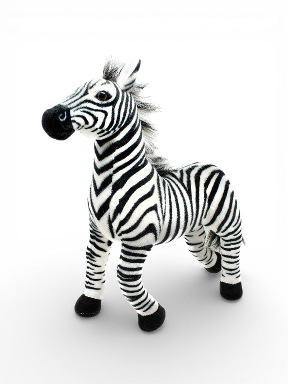 Zebra Plush Toy 30cm - Lifelike Stuffed Animal with Realistic Mane and Stripes ST14980.
