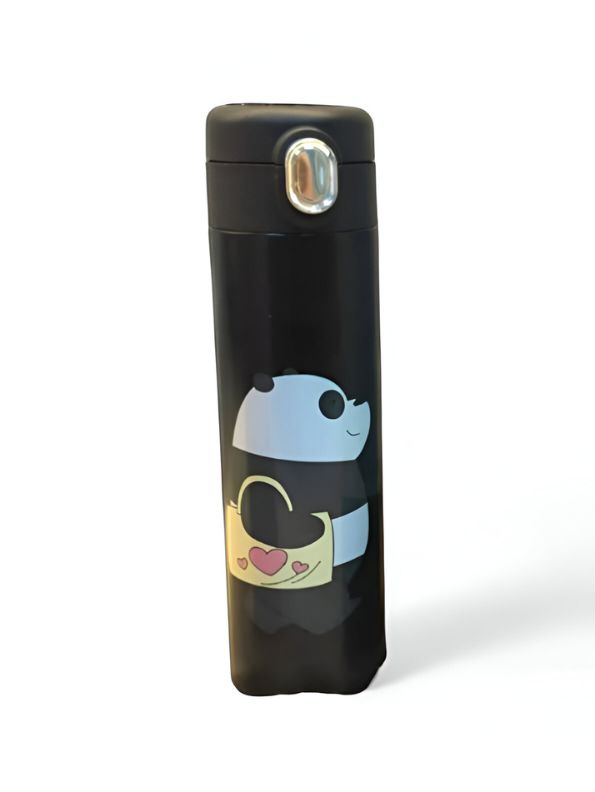 Zoopy – Cute Print Kids Water Bottle 500ml Stainless Steel with Push Button Lid | Leak-Proof & BPA-Free NOV7104.
