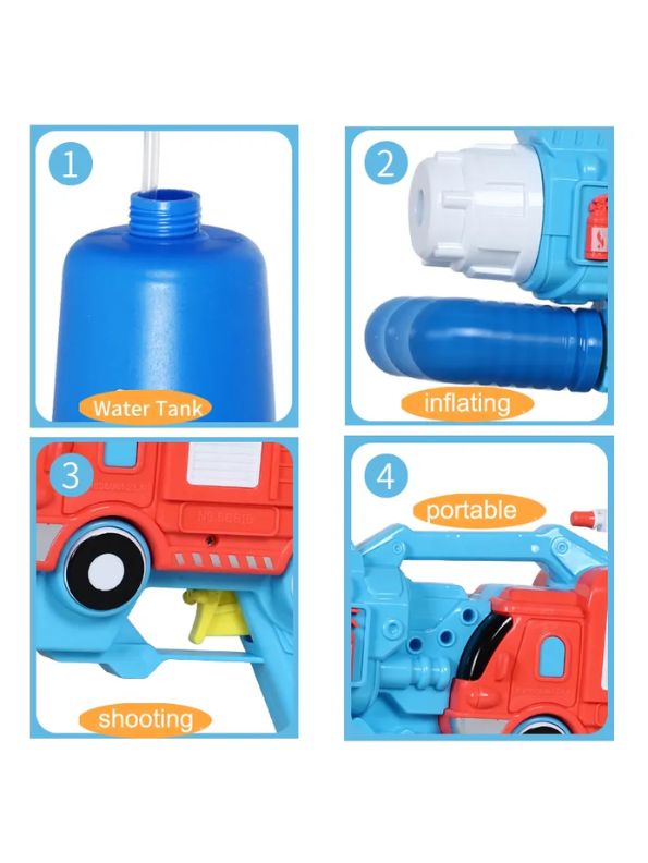 Blue - WaveJet – High-Pressure Water Blaster for Epic Summer Battles | Fun Water Gun Toy for Boys & Girls.