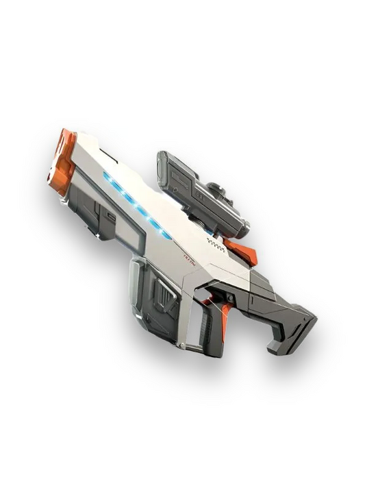 White - SplashMaster X1 - High Power Automatic Water Suction Electric Squirt Gun - Light-Up Blaster for Adults & Kids