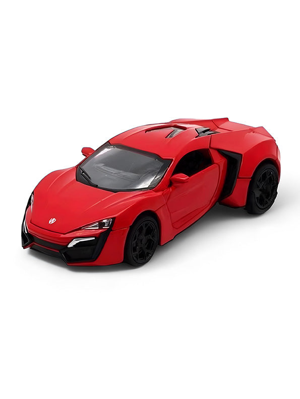 Lykan Hyper Sport Metal Diecast Car - Red - 1:32 Scale - Toyloft