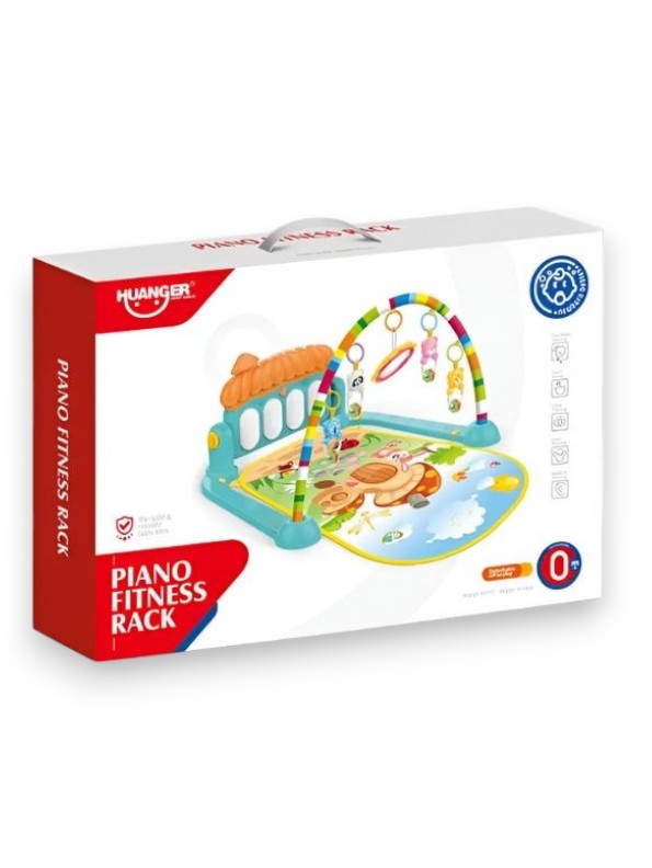 BabyTune Gym – Musical Play Mat with Piano Keyboard & Activity Toys | Infant Gym & Crawling Play Rug - MS14408