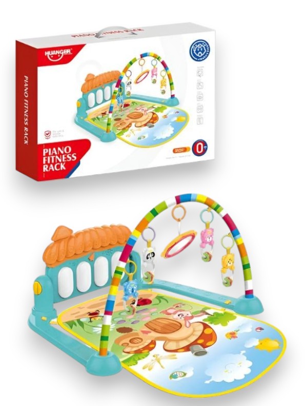 BabyTune Gym – Musical Play Mat with Piano Keyboard Activity Toys Infant Gym Crawling Play Rug MS14408