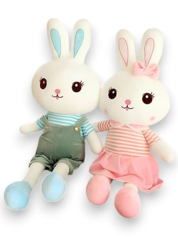 CloudBun Plush Rabbit Pillow – 10 Inch Ultra-Soft & Huggable Bunny Stuffed Animal | Cute Cuddle Toy & Perfect Gift for Kids & Adults - MS14449