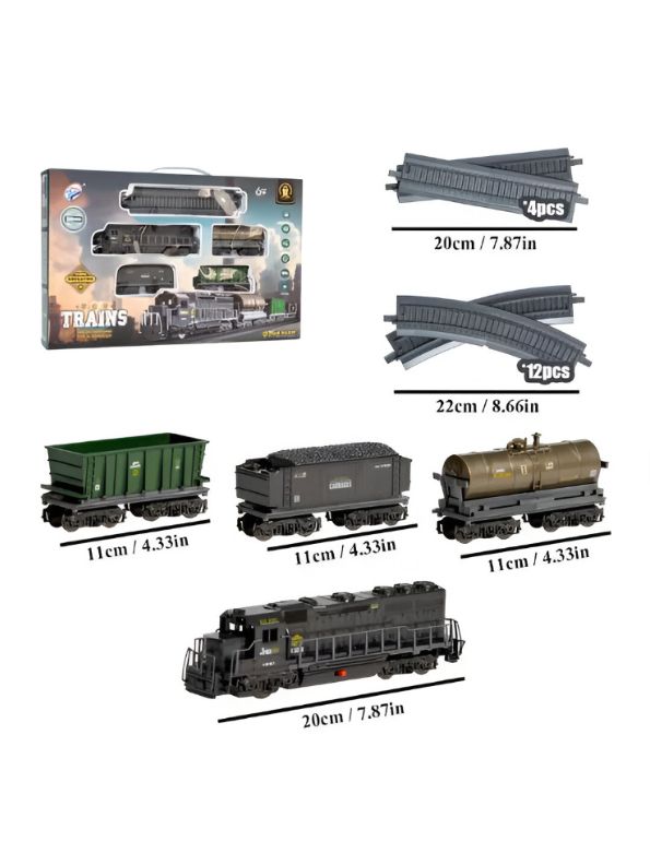 Electric Toy Train Set for Kids Light & Sound | Railway Track Kit | Best Gift for Toddlers & Boys LMI15478