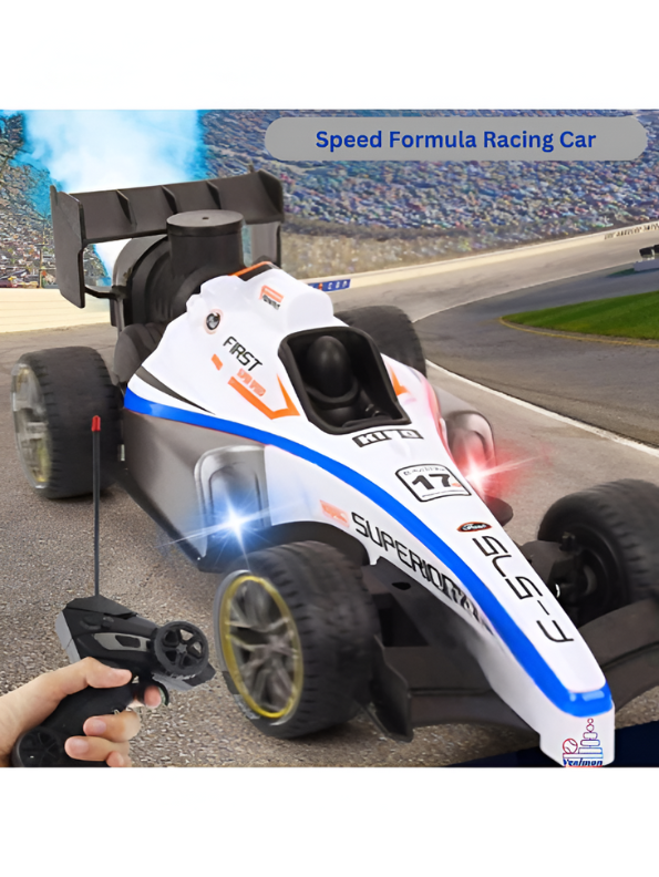 Blue RC Formula 1 Race Car Toy with Remote Control | High-Speed F1 Model for Kids & Adults