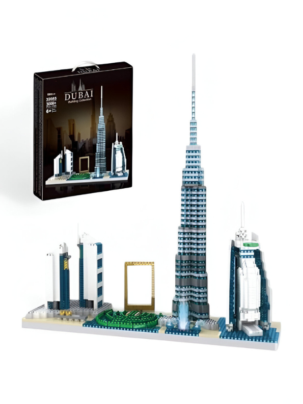 Dubai Skyline Architecture Micro Building Blocks – 2,545 Pieces Cityscape Model Toy Building Block TV5884