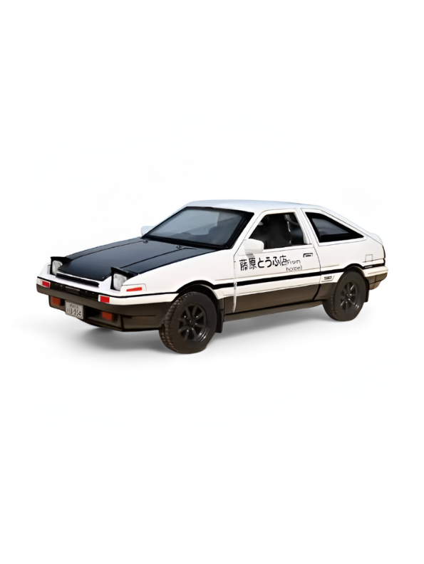 Toyota AE86 Trueno Diecast Car Model – Alloy Pull Back Japan Sports Car Toy for Kids | Tokyo Drift Racer Scale 1:30 TV5809.