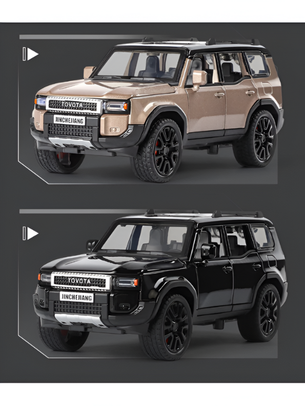 Toyota Land Cruiser Prado Diecast Metal SUV Model | Pullback with Sound & Light Scale 1:32 TV5799