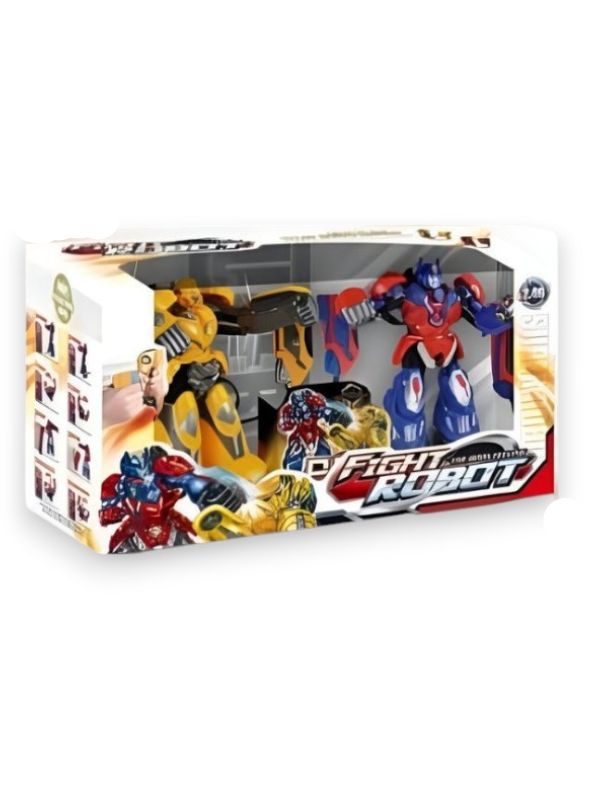 YELLOW - RoboChamp Battle Bots – 2.4G Remote Control Fighting Robot Toy | RC Boxing Robot with Dual Joysticks for Kids - NX14791