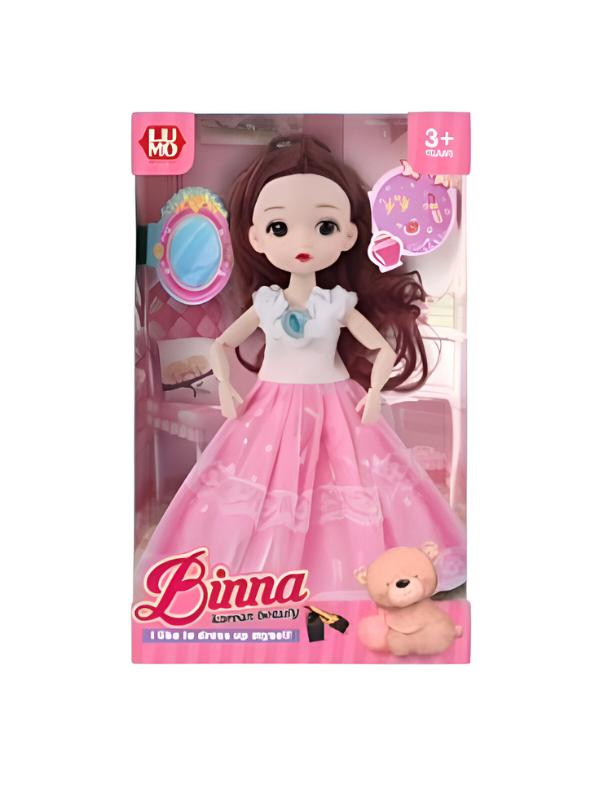 Binna Fashion Angel Doll (11-Inch) | Elegant Princess Dress & Wings | Collectible Gift Toy for Girls 3+ LMI14020