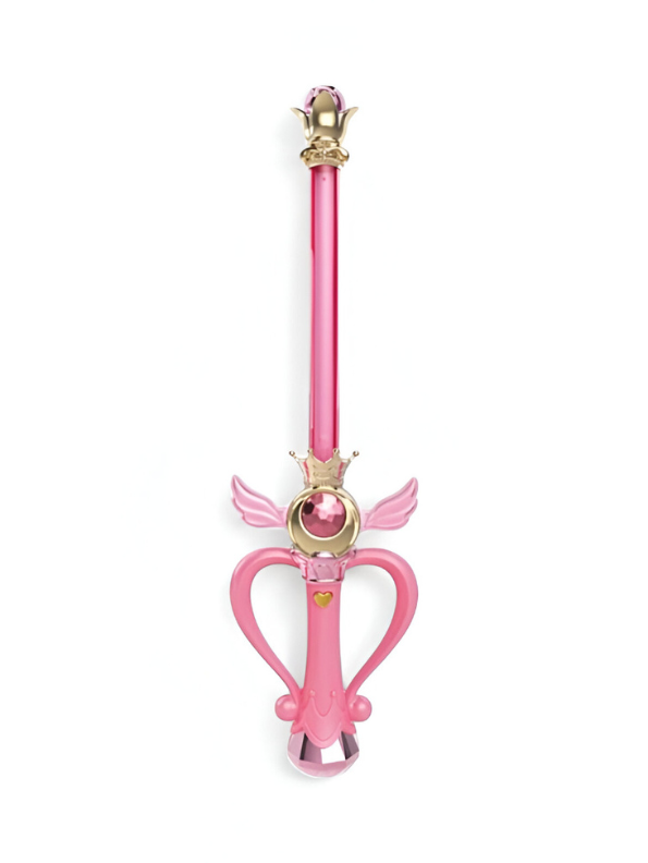 Sailor Moon Eternal Tiare & Moon Power Tiare Replica Pink Gold Scepter Cosplay Prop LMI15693