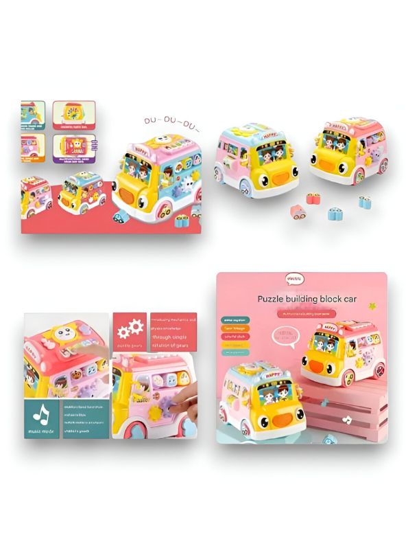 Musical Vroom - Interactive Baby Music Car Toy | Sound & Light | Educational Ride-On | Big Size Toy for Boys & Girls - LM14062