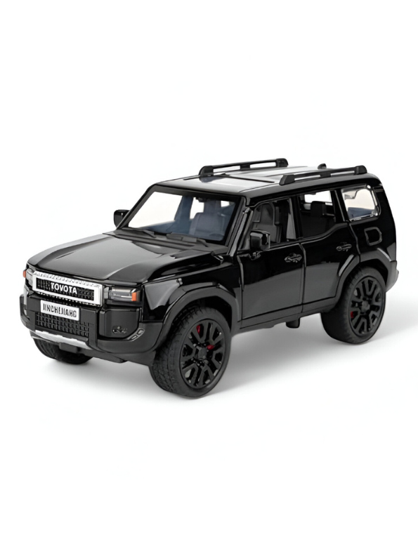 Black Toyota Land Cruiser Prado Diecast Metal SUV Model | Pullback with Sound & Light Scale 1:32 TV5799