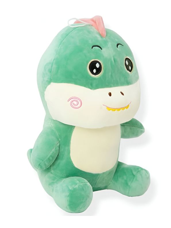 GREEN - DinoHug Plush Toy – 10-inch Ultra-Soft Dinosaur Stuffed Animal | Cute & Cuddly Gift for Kids - MS14149