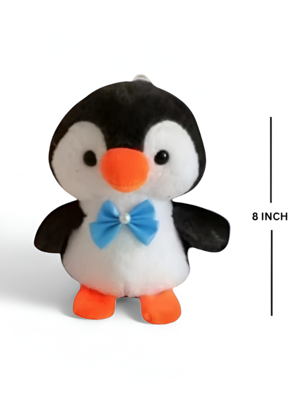 Black - 8" Penguin Plush Toy with Bowknot - Super Soft Toy Cuddle Buddy LMI12218