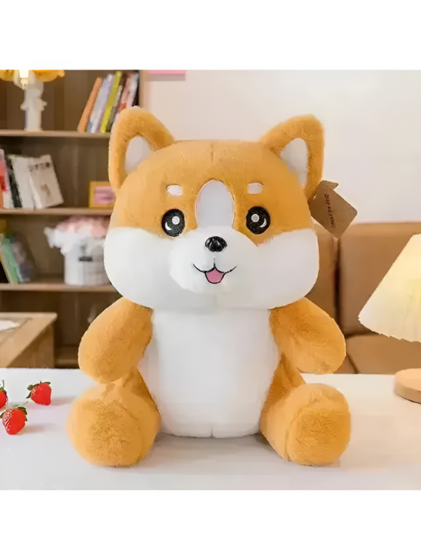 Fluffy Shiba Inu Puppy Plush - Huggable & Super Soft Toy Dog Stuffed Animal for Kids & Adults LMI12510