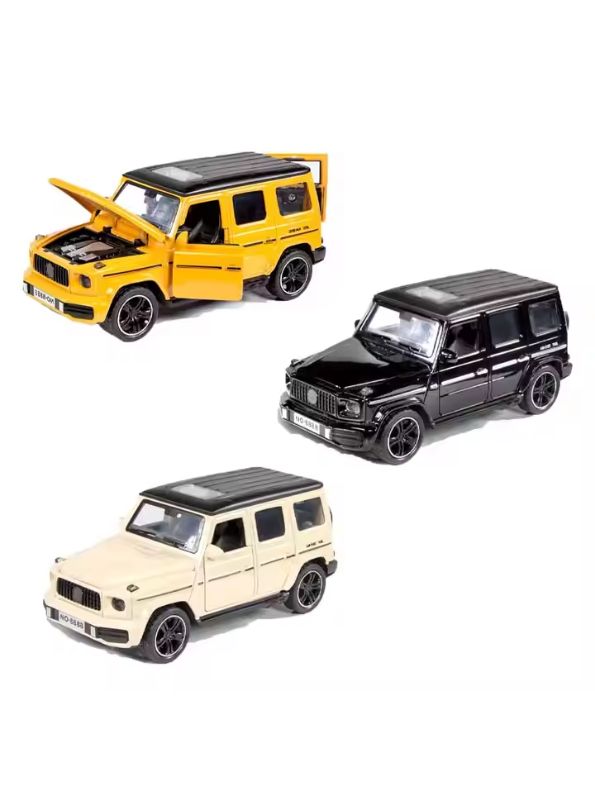 CREAM - Mercedes-Benz Big G Alloy Model Car – Premium Rebound G-Wagon Toy Collectible Scale 1:32 - MS13616
