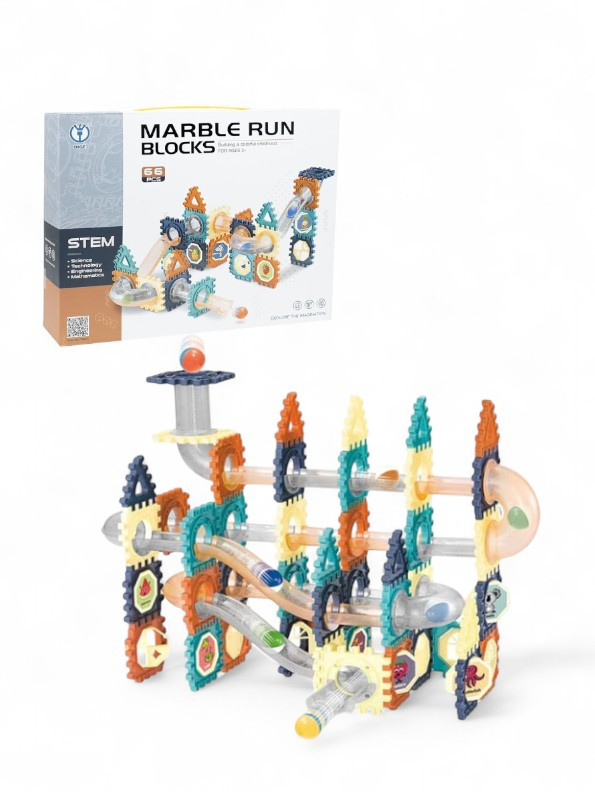 Marble Run Blocks Track Building Block Set 110 PCS STEM Science Toy LEGO  Set Educational Ball Maze for Kids TV2119