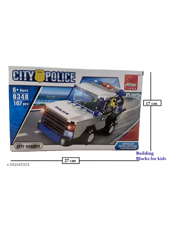 City Police SUV LEGO Set with Mini Figure and Vehicle - Building Bricks Toy 187 PCS for Ages 6+ TV5006