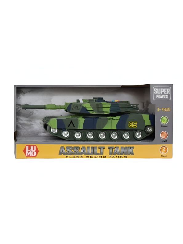Armored Beast X - Oversized RC Battle Tank with 360° Rotating Turret, LED Lights & Off-Road Monster Truck Power - MS12064