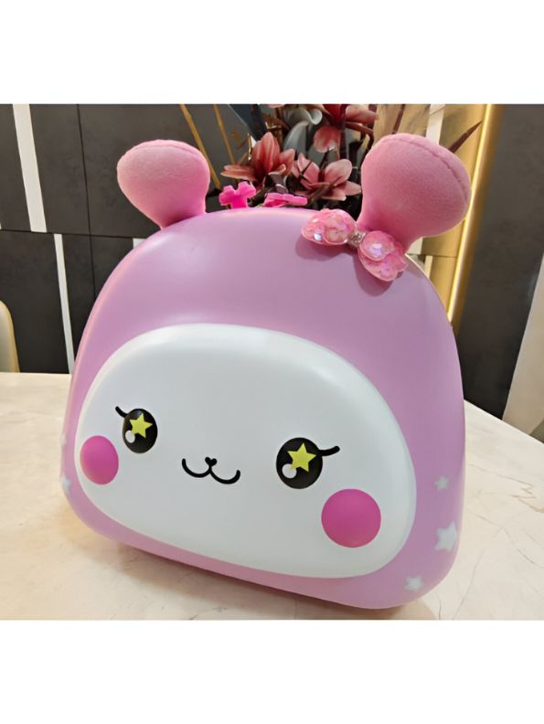 Cute Pink Bunny Backpack for Girls | Kawaii Plush Toddler School Bag | Soft 3D Animal Daycare Backpack