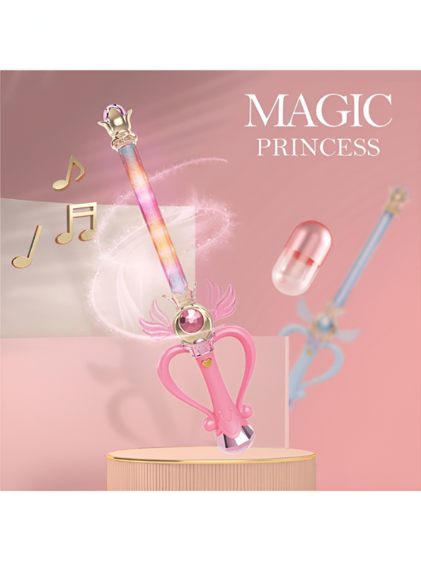 Sailor Moon Eternal Tiare & Moon Power Tiare Replica blue Gold Scepter Cosplay Prop Pink LMI15693.