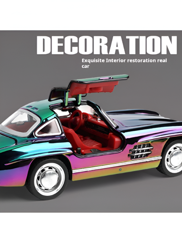 Mercedes-Benz 300SL – Diecast Alloy Metal Model Toy - Scale 1:24 Vintage Car.