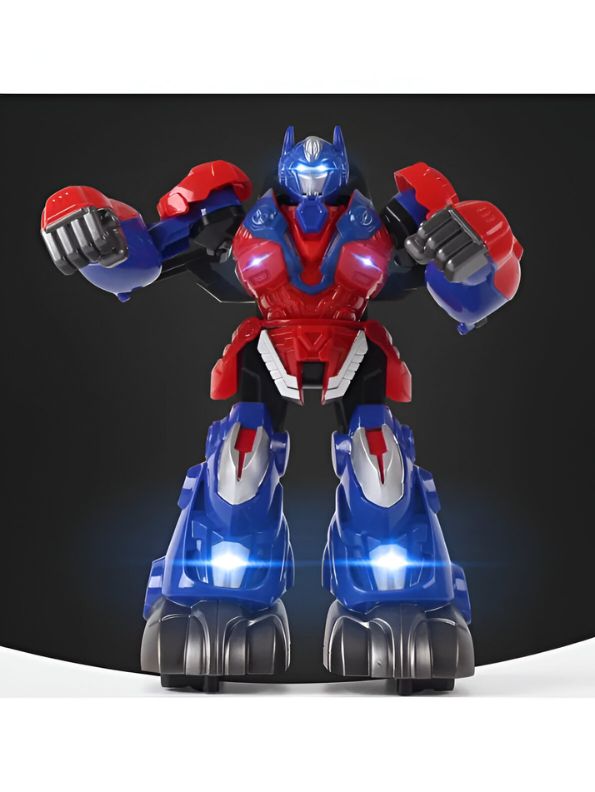 BLUE - RoboChamp Battle Bots – 2.4G Remote Control Fighting Robot Toy | RC Boxing Robot with Dual Joysticks for Kids - NX14791