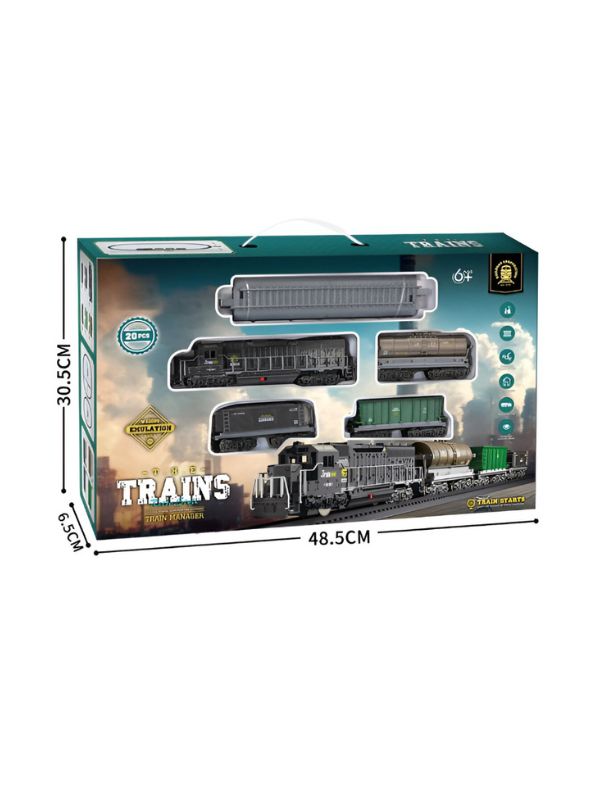 Electric Toy Train Set for Kids Light & Sound | Railway Track Kit | Best Gift for Toddlers & Boys LMI15478