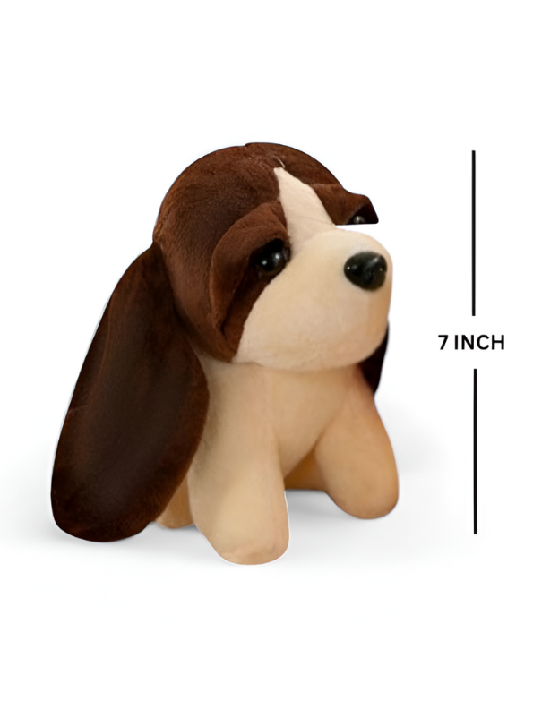 Brown - Cuddly Plush Puppy Stuffed Toy | Small 7" Dog Soft Toy for Children LMI11928