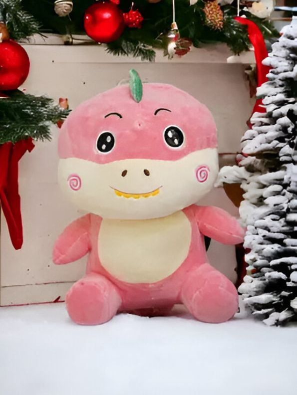 PINK - DinoHug Plush Toy – 10-inch Ultra-Soft Dinosaur Stuffed Animal | Cute & Cuddly Gift for Kids - MS14149