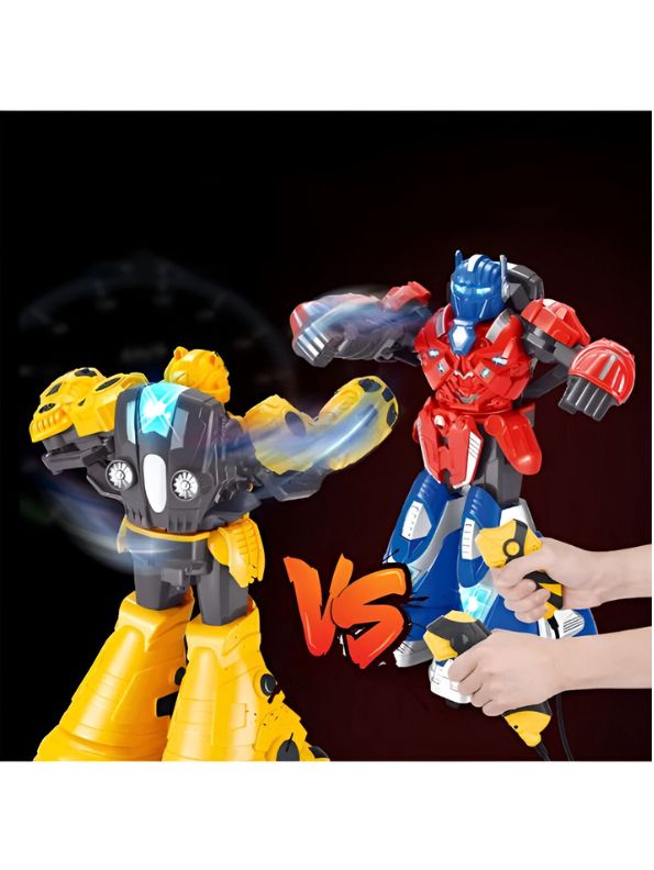 YELLOW - RoboChamp Battle Bots – 2.4G Remote Control Fighting Robot Toy | RC Boxing Robot with Dual Joysticks for Kids - NX14791