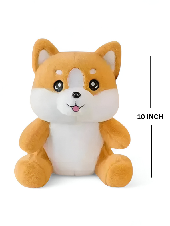 Fluffy Shiba Inu Puppy Plush - Huggable & Super Soft Toy Dog Stuffed Animal for Kids & Adults LMI12510