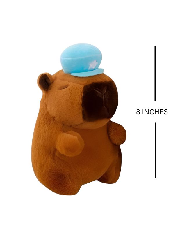 BLUE - Capy Plushie 8 Inch Soft Capybara Plush Toy, Luxury Doll for Kids - MS14525