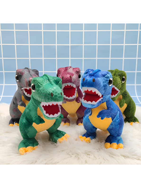 Super Soft Toy Rainbow T-Rex Stuffed Animal - Huggable & Colorful Dinosaur Plushie Toy LMI11902